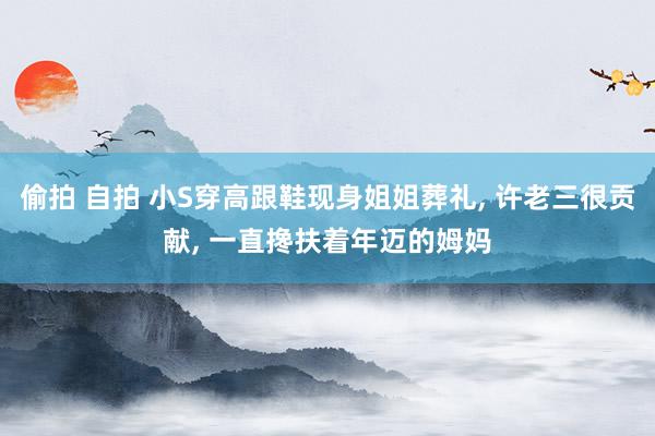 偷拍 自拍 小S穿高跟鞋现身姐姐葬礼, 许老三很贡献, 一直搀扶着年迈的姆妈